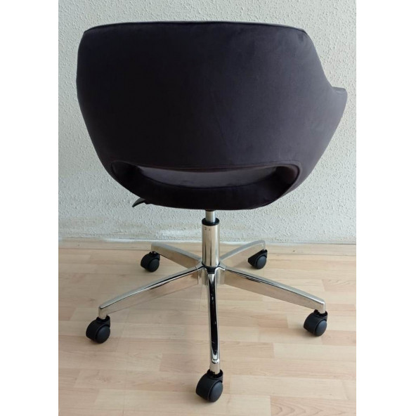 Büro Koltuğu Krom Yıldız Ayaklı Döküm Süngerli - Resim 6