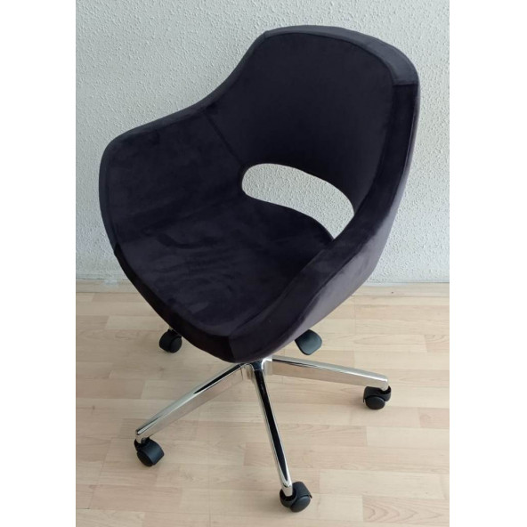 Büro Koltuğu Krom Yıldız Ayaklı Döküm Süngerli - Resim 7