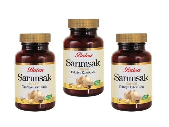 3 Adet Balen Sarımsak Kapsül 300 mg x 100 Kapsül ürün görseli