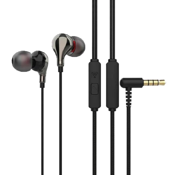LinkTech E80 Stereo Mikrofonlu 3.5mm Kulak İçi Kablolu Kulaklık - 7