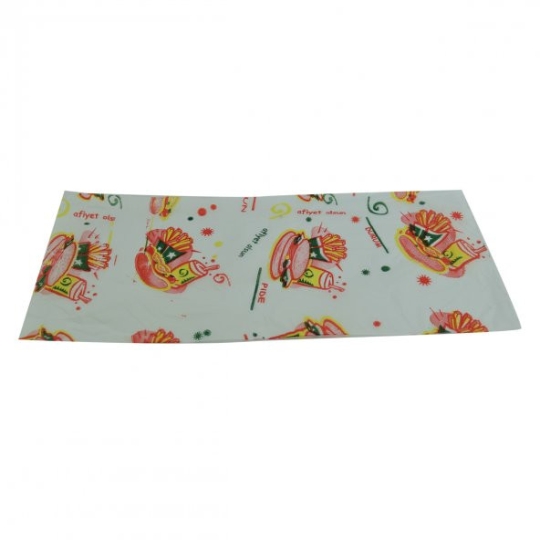 Bursa Plastik Bursburger Pide Lahmacun Burger Kokoreç Döner Ekmek Hışır Poşeti 13X26 1000 Adet - 4