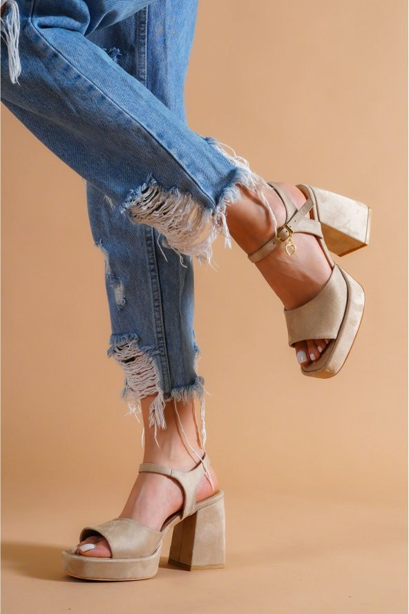 Amelia Ten Süet Platform Kadın Ayakkabı - 4