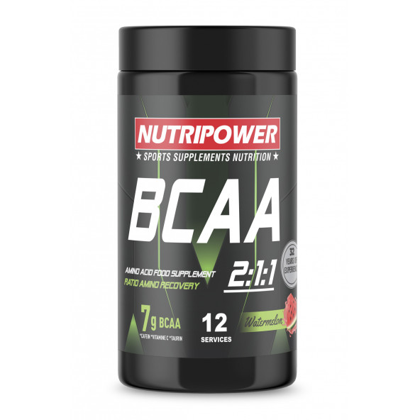 Nutripower BCAA 2:1:1 Karpuz Aromalı 120g 12 Servis