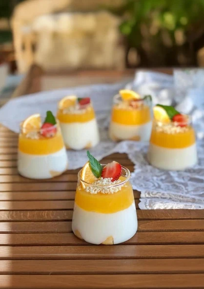 Magnolia Kasesi - 6lı Cam Tatlı Kasesi Bardak Takımı - 6x300 ML