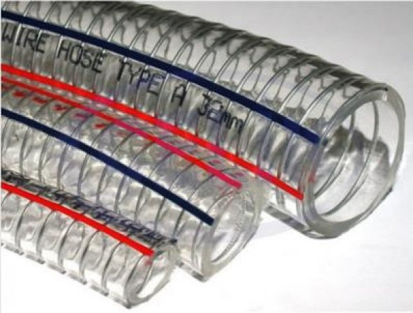 Şeffaf Telli Hortum - 12,5mm (1/2") (5mt) - 2