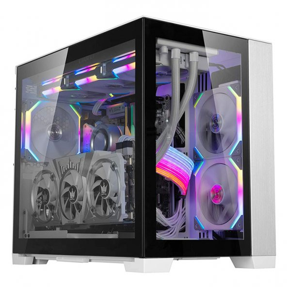 LIAN LI O11DMINI-1W-4 GEN4X16 DİKEY BEYAZ GPU KİTİ - 5