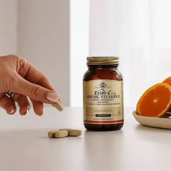 Solgar Ester-C Plus 1000 mg 60 Tablet - Resim 2