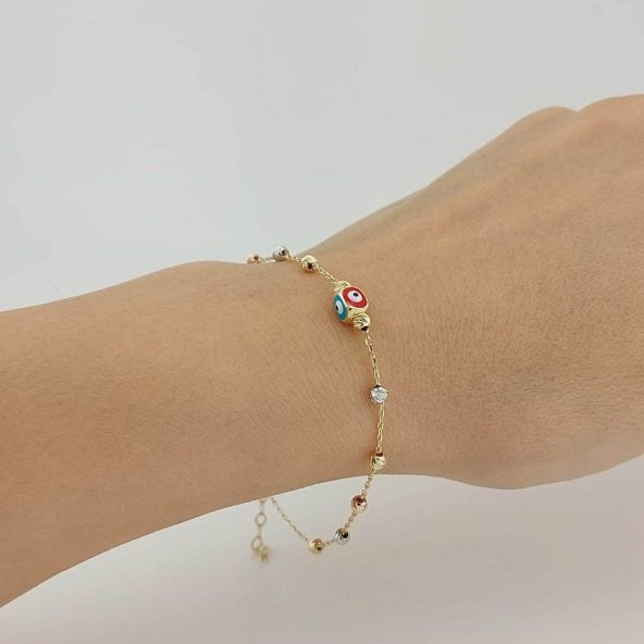 Altın küplü mineli bileklik 2.10 gram - Resim 2