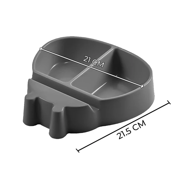 Pratik Çerezlik Telefon Stantlı Plastik 2 Bölmeli - 5