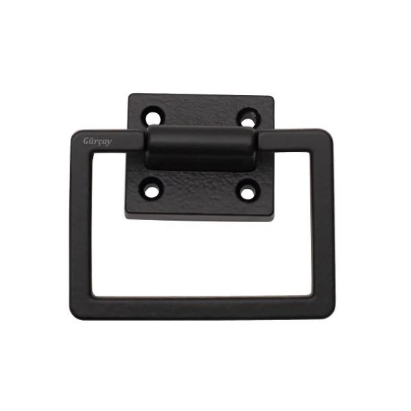 Köşeli Halka Sarkaç Kulp Siyah