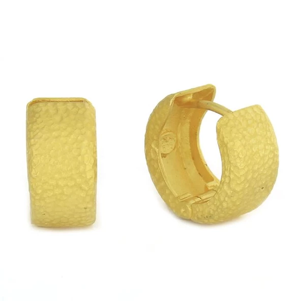 Altın Halka Küpe T001811 ürün görseli 1