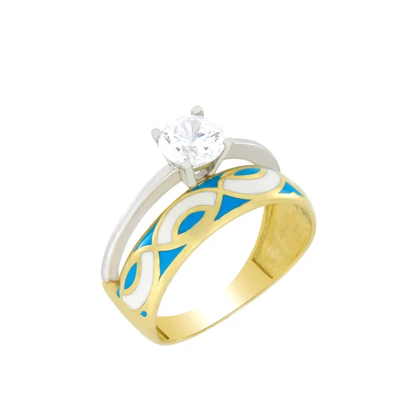 Altın Tektaş Yüzük T002088 ürün görseli 1