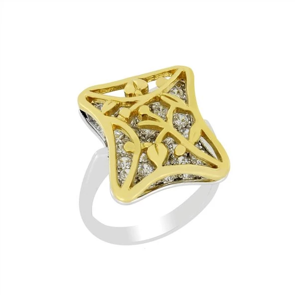 Taşlı Altın Yüzük T002078 ürün görseli 1