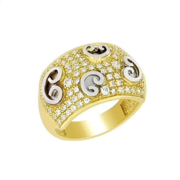 Taşlı Altın Yüzük T002067 ürün görseli 1