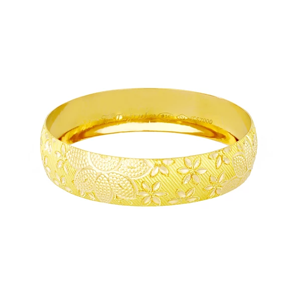 17 gr(gram) 15 mm 22 Ayar İşçiliksiz Bilezik TBS0017-7 ürün görseli 1