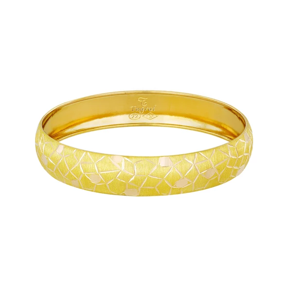 12 gr(gram) 12 mm 22 Ayar İşçiliksiz Şarnelli Bilezik TB0012-112 ürün görseli