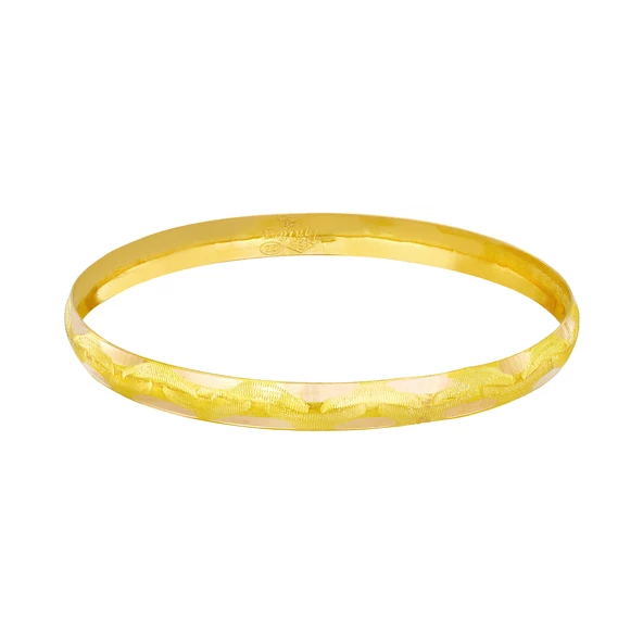 6 gr(gram) 6 mm 22 Ayar İşçiliksiz Bilezik TBC006-1 ürün görseli 1