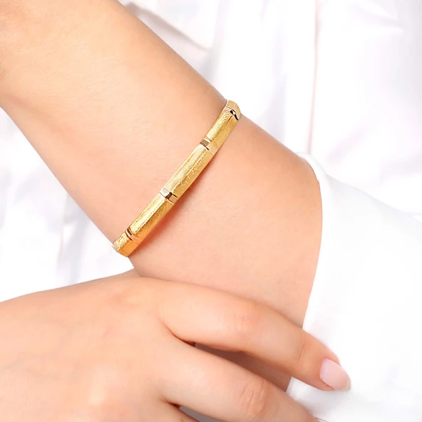 6 gr(gram) 7 mm 22 Ayar İşçiliksiz Bilezik TBC006-2 - 2