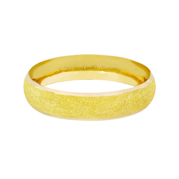 18 gr(gram) 15 mm 22 Ayar İşçiliksiz Bilezik TCNC018-3