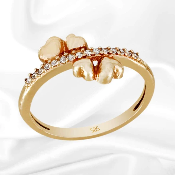 Taşlı Altın Yüzük T016242 ürün görseli 1