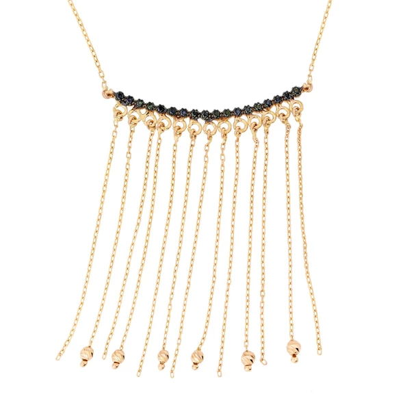 Altın Dorikalı Kolye T034242 ürün görseli 1