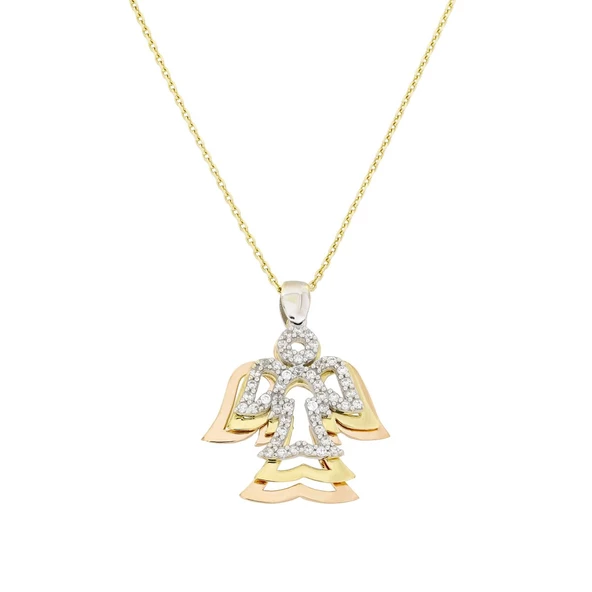 Altın Melek Kolye T018979 ürün görseli