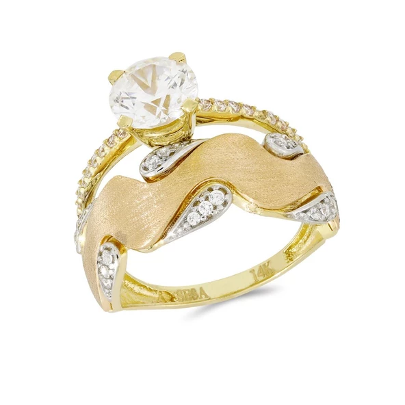 Altın Tektaş Yüzük T040641 ürün görseli 1