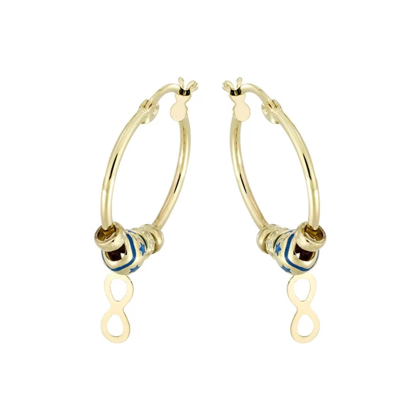 Altın Sonsuzluk Halka Küpe T040898