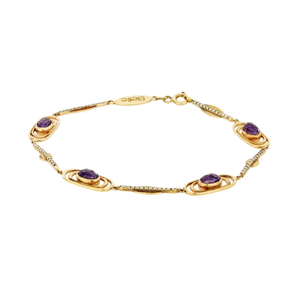 Taşlı Altın Bileklik T016077