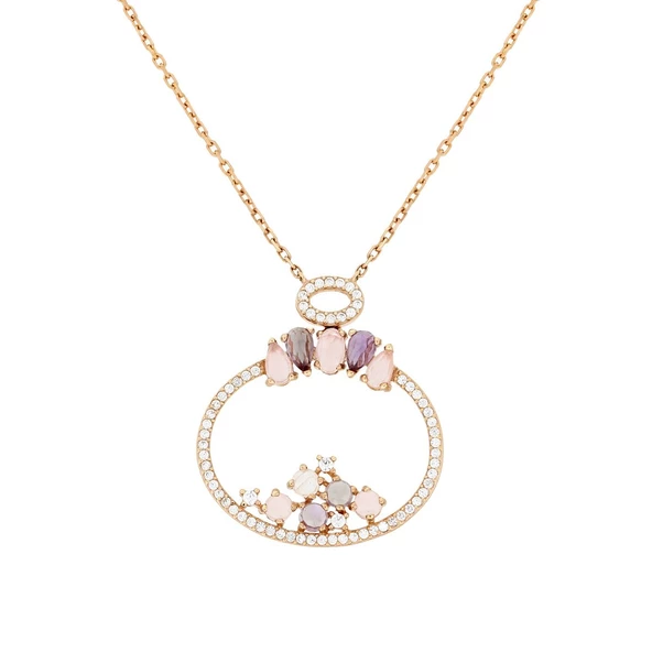 Taşlı Altın Kolye T032300 ürün görseli 1