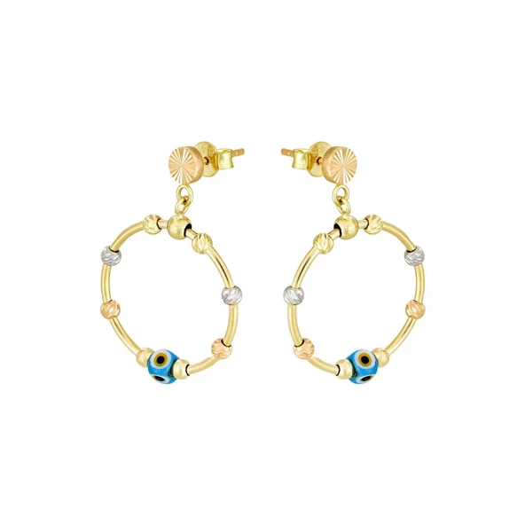 Altın Dorikalı Küpe T043624 ürün görseli 1