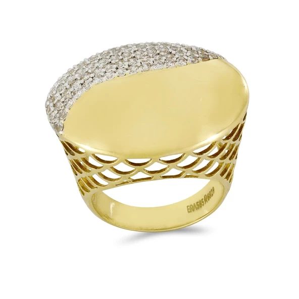 Taşlı Altın Yüzük T002103 ürün görseli 1