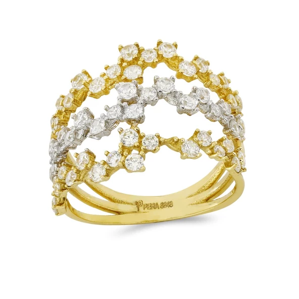 Taşlı Altın Yüzük T025763 ürün görseli 1