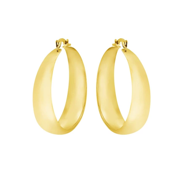 Altın Halka Küpe T001443 ürün görseli 1