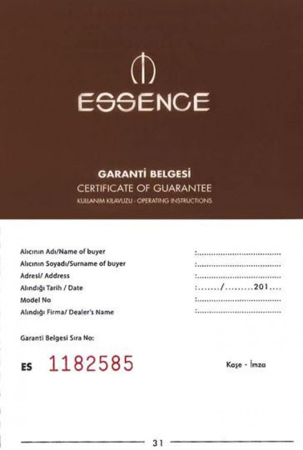 Essence ES6537ME.590 Erkek Kol Saati - 2