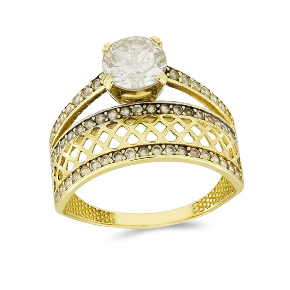 Altın Tektaş Yüzük T044541 ürün görseli 1