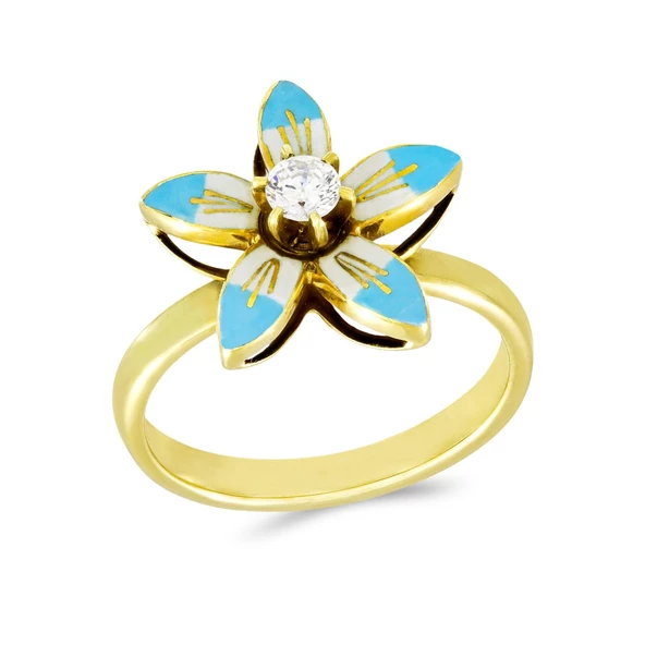 Taşlı Altın Yüzük T003524 ürün görseli 1