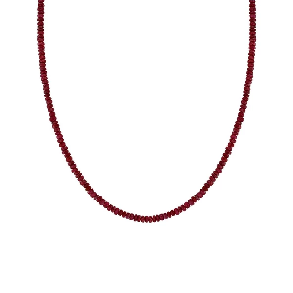Özel Tasarım Yakut Taşlı Kolye T038081