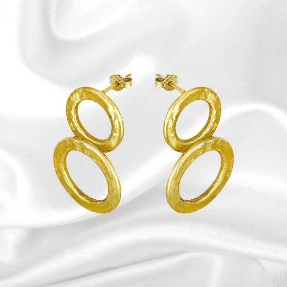 Altın Tasarım Küpe T003386 ürün görseli 1