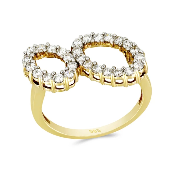 Taşlı Altın Yüzük T011734 ürün görseli 1