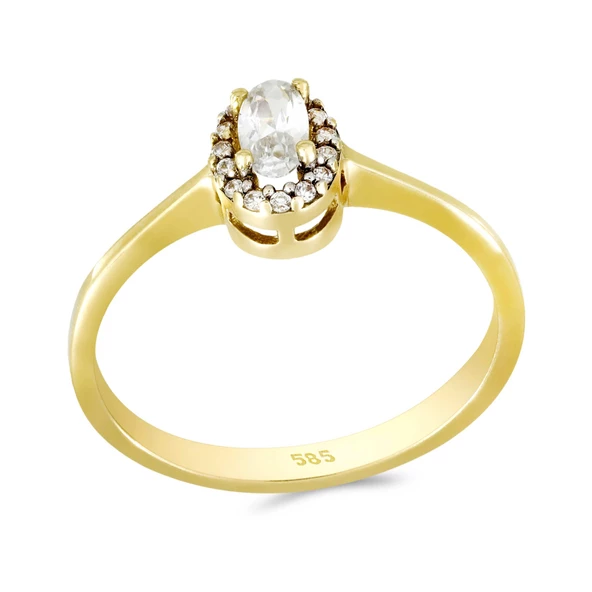 Altın Baget Yüzük T010864