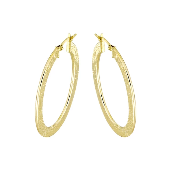 Altın Halka Küpe T047133 ürün görseli 1