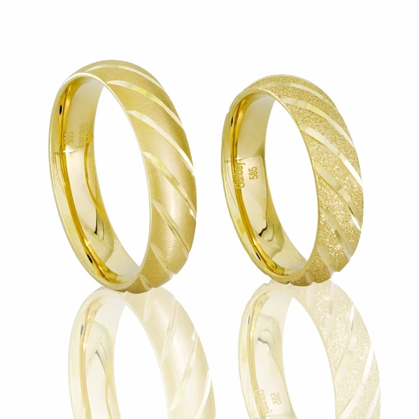 Altın Çift Alyans T052684-T052685