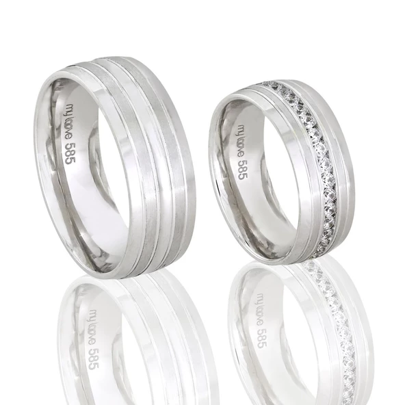 Altın Çift Alyans T045035​-T048471 ürün görseli 1