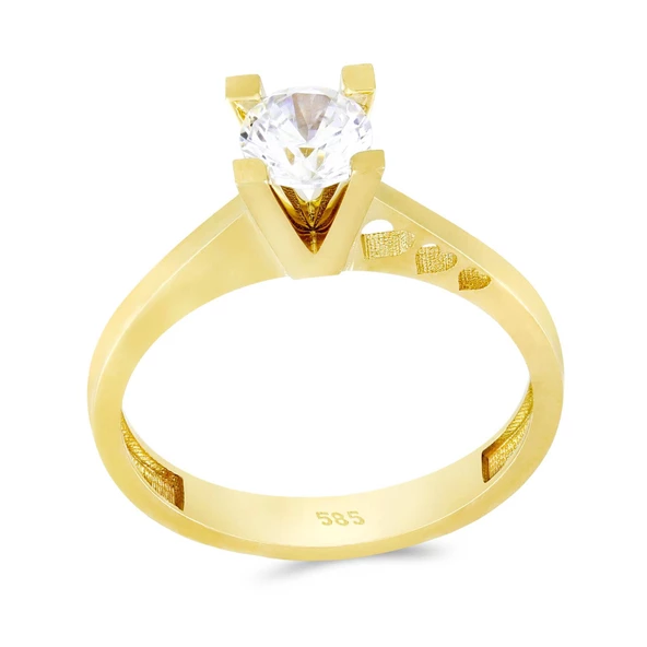 Altın Tektaş Yüzük T054518 ürün görseli 1