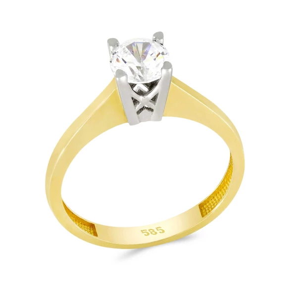 Altın Tektaş Yüzük T053544 ürün görseli 1