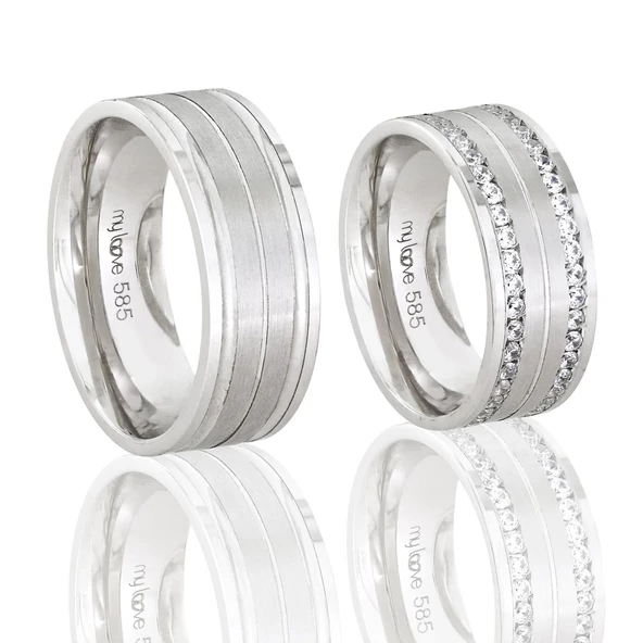 Altın Çift Alyans T045017-T045018