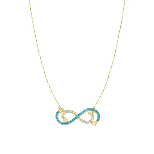 Altın Sonsuzluk Kolye T054618 ürün görseli 1