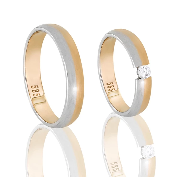 Altın Çift Alyans T044961​-T044962 ürün görseli 1