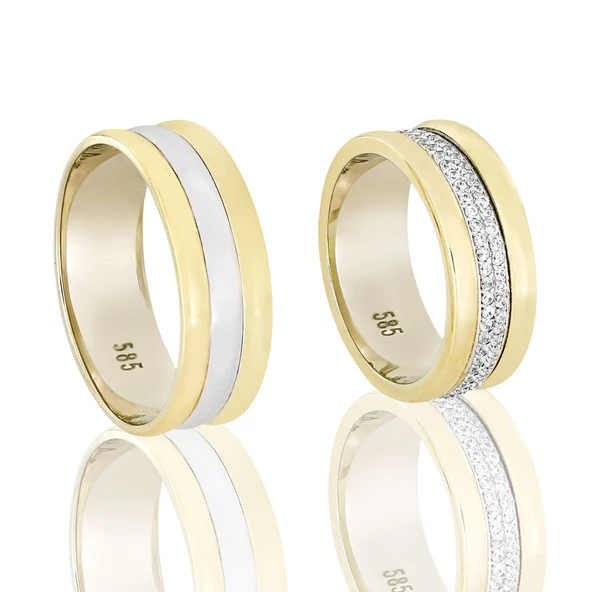 Altın Çift Alyans T044895​-T044896